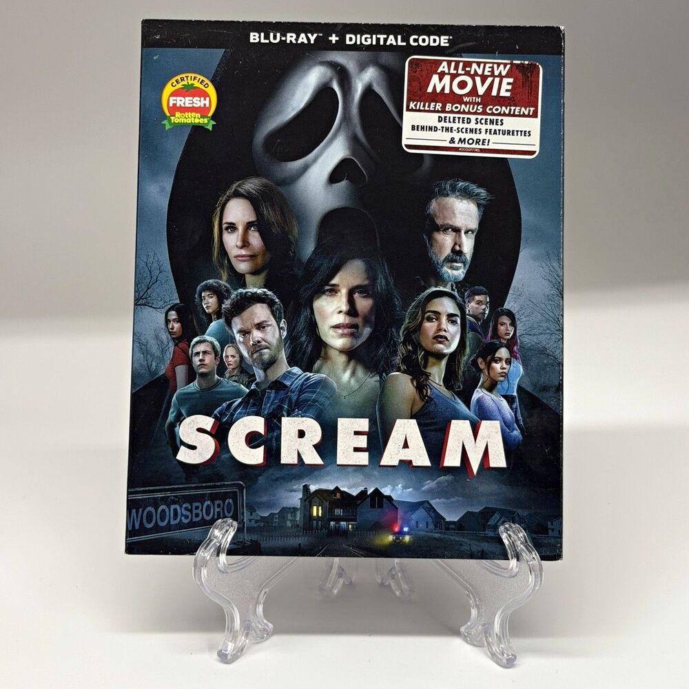 Scream 2022 Blu-ray + Digital Code NEW SEALED w/ Slipcover Ghostface Horror